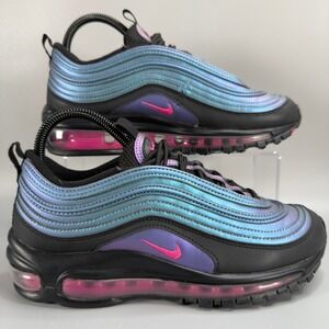 Nike Air Max 97 Women 7 Running Shoe Throwback Future Black Blue Sneaker Trainer